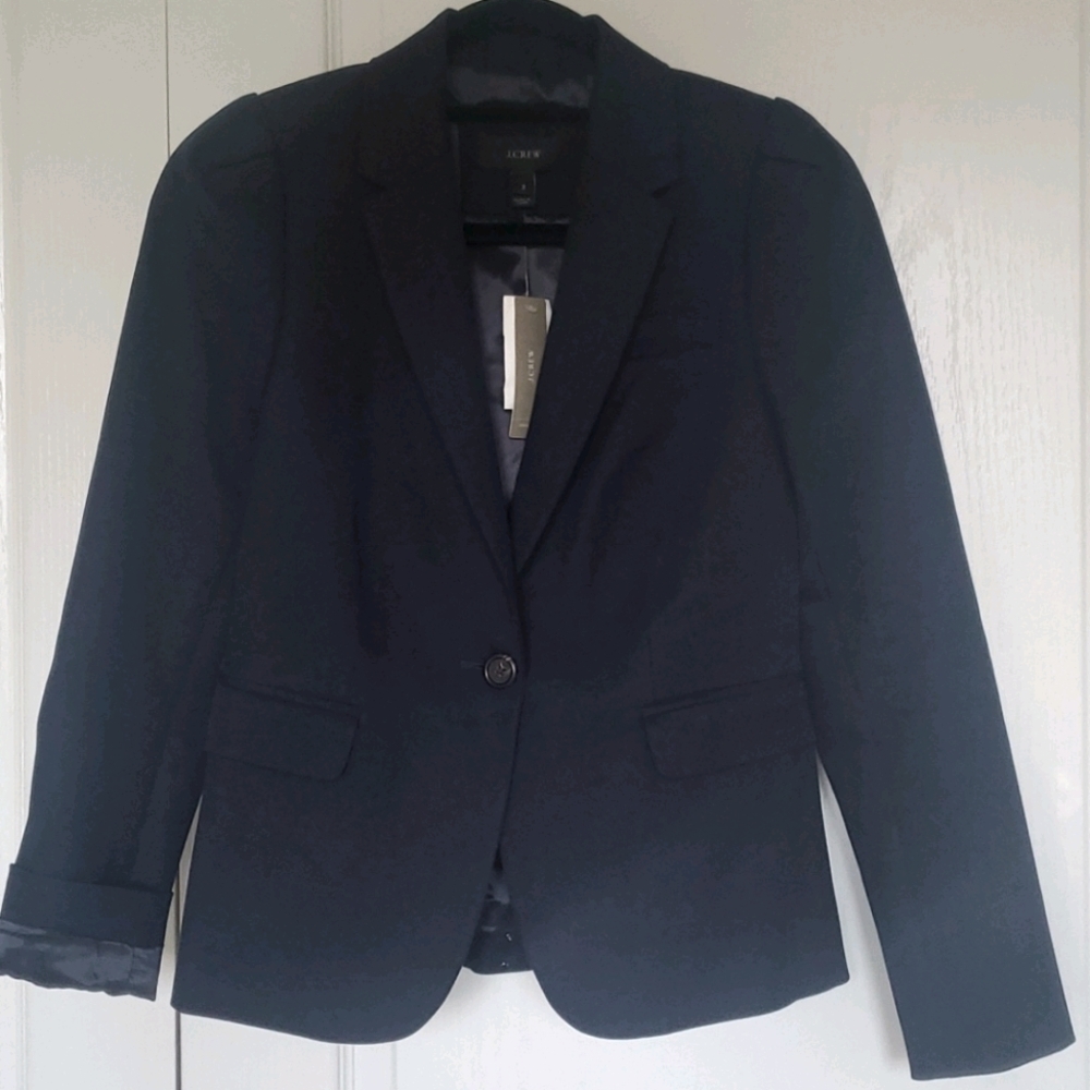 Navy stretch blazer